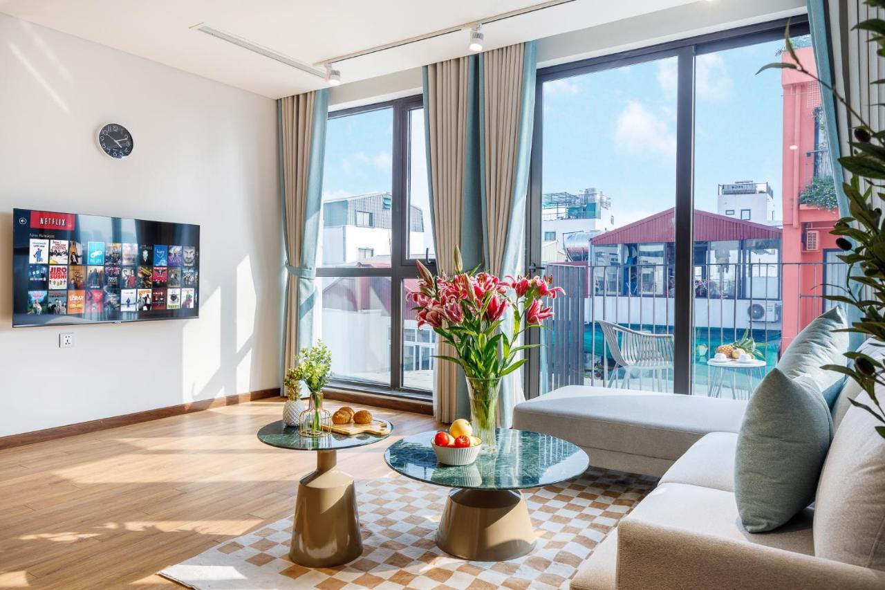 Margaery Boutique Apartment & Skyon9 Rooftop Bar Hanoi Exterior foto